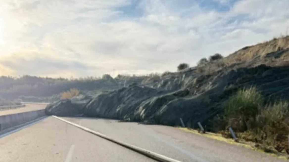 Κατολίσθηση στην Ιόνια Οδό: Κλειστό το τμήμα από Άρτα μέχρι Αμφιλοχία, δείτε βίντεο