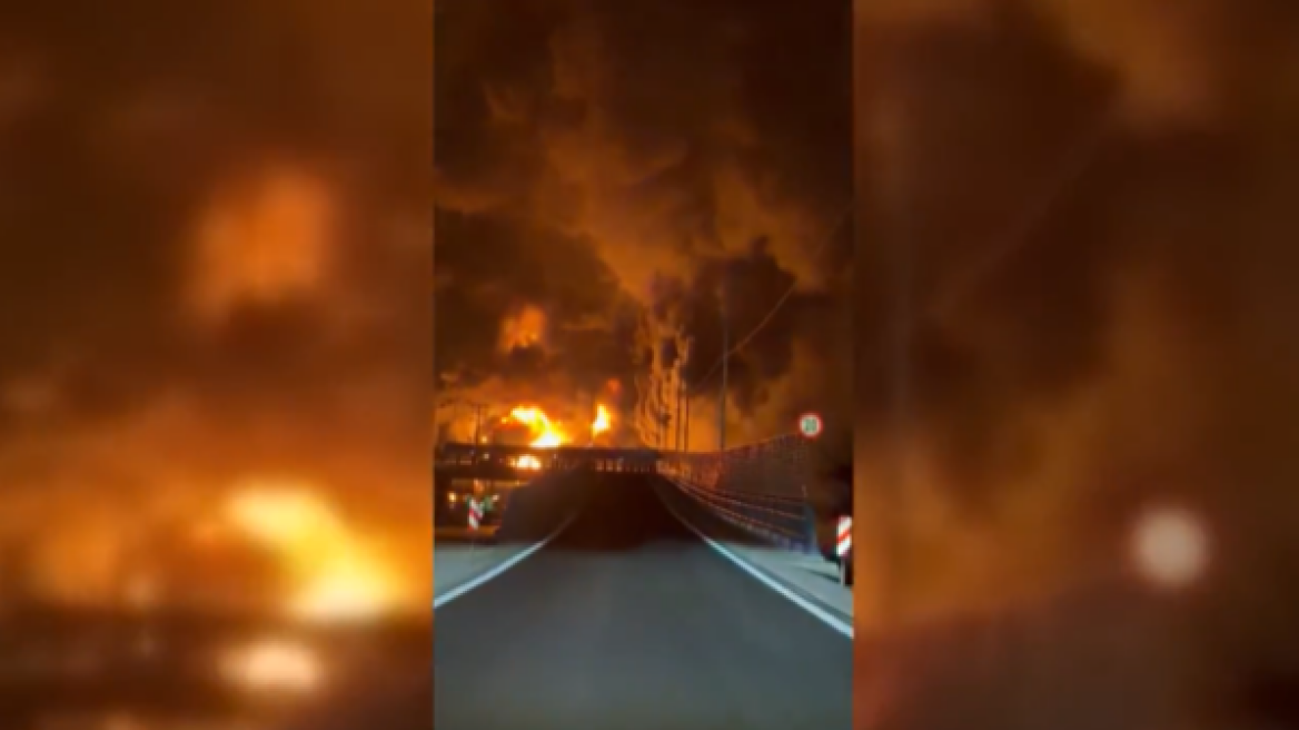 Βίντεο δείχνουν τεράστιες φλόγες κοντά σε δεξαμενές πετρελαίου στην Τεχεράνη