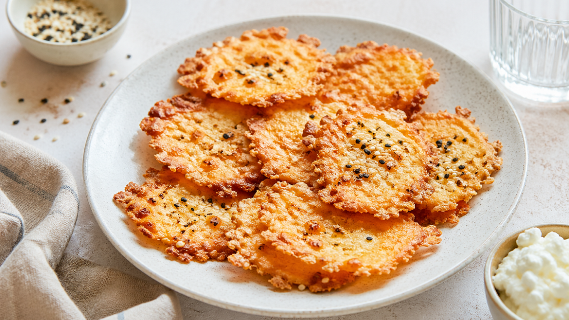 Τα πρωτεϊνικά και keto, τυρένια chips με ένα μόνο υλικό – Η viral συνταγή