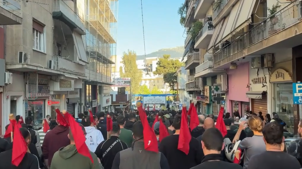 Πορεία στους Αμπελόκηπους για το κλείσιμο των γραφείων του «εθνικού μετώπου»
