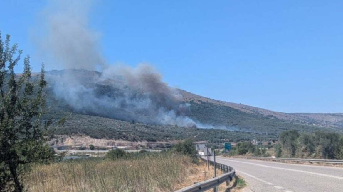 Φωτιά τώρα σε αγροτοδασική έκταση στον Στάνο Αμφιλοχίας
