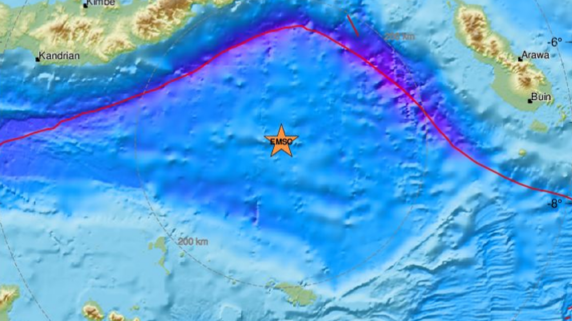 Σεισμός 5,9 Ρίχτερ τα ξημερώματα στην Παπούα Νέα Γουινέα