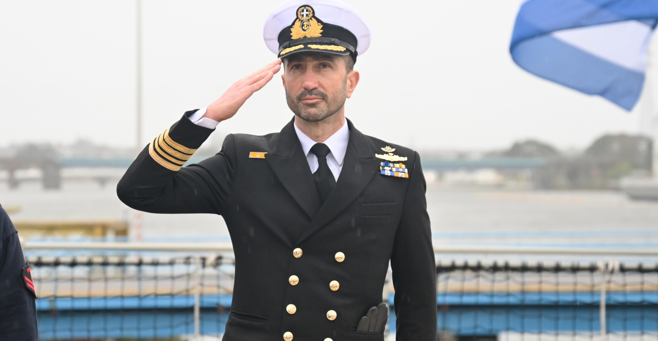 Ο αντιπλοίαρχος Ιωάννης Κιζάνης είναι ο κυβερνήτης της φρεγάτας «Κίμων»