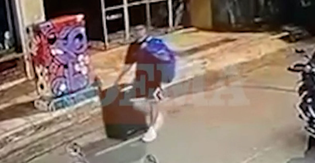 Βίντεο- ντοκουμέντο:  Ο Αφγανός μόλις έχει σκοτώσει την Βρετανίδα και σέρνει τη βαλίτσα με το πτώμα της