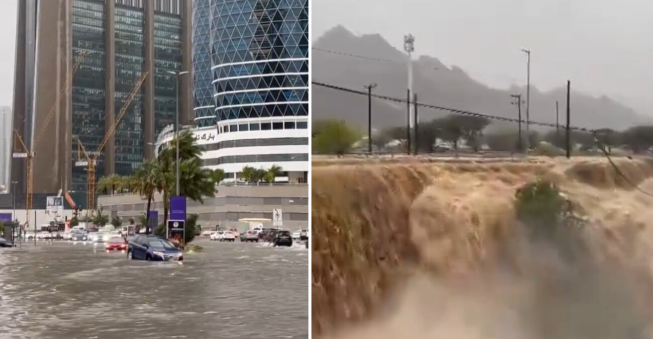 Απίστευτες εικόνες από την κακοκαιρία στο Ντουμπάι - Πλημμύρισαν δρόμοι, δείτε βίντεο