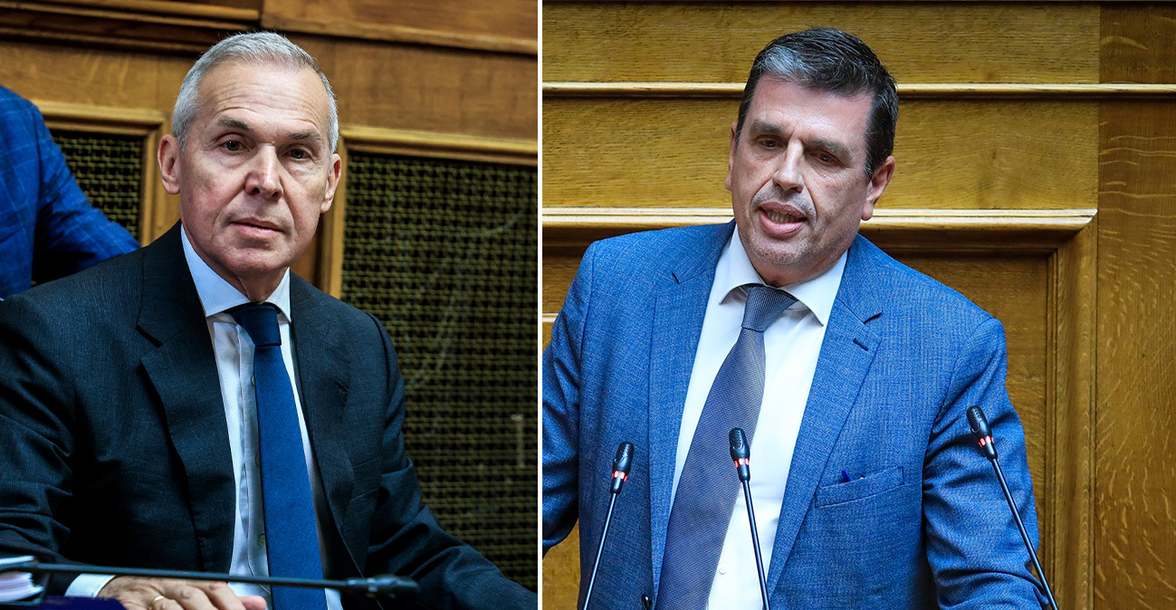 «Γαλάζιο» επεισόδιο στη Βουλή μεταξύ Δαβάκη και Καιρίδη για την απουσία Δένδια