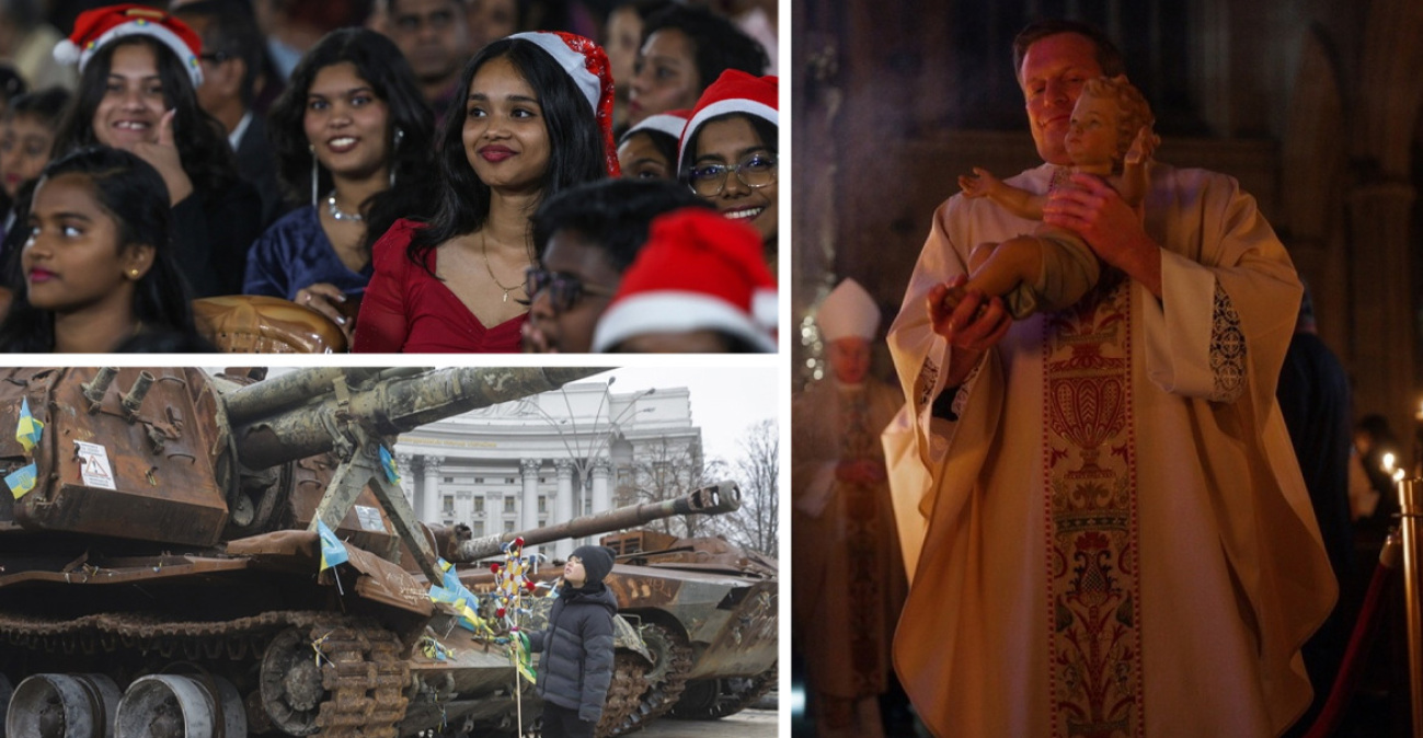 Χριστούγεννα ανά τον κόσμο: Πώς γιόρτασαν από την εμπόλεμη Ουκρανία μέχρι τη Βηθλεέμ κι από τις φαβέλες του Σάο Πάολο μέχρι το Πακιστάν, δείτε φωτογραφίες