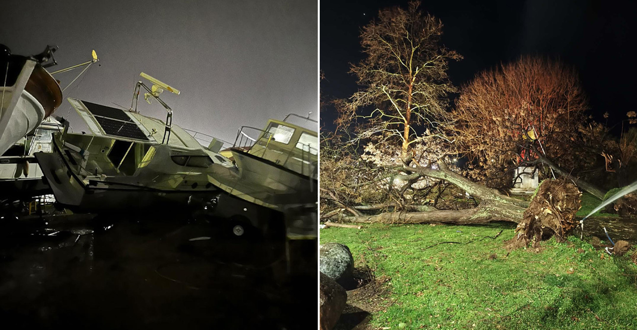 Μεγάλες ζημιές στην Αλεξανδρούπολη: Άνεμοι με ριπές 140 χιλιομέτρων χτύπησαν την πόλη, δείτε βίντεο