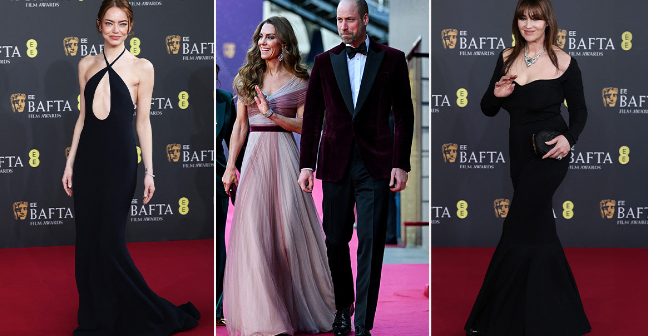 Πρίγκιπας Ουίλιαμ και Κέιτ Μίντλετον, Ντι Κάπριο, Μπελούτσι, Έμα Στόουν: «Συνωστισμός» σταρ στο κόκκινο χαλί των BAFTA, φωτογραφίες