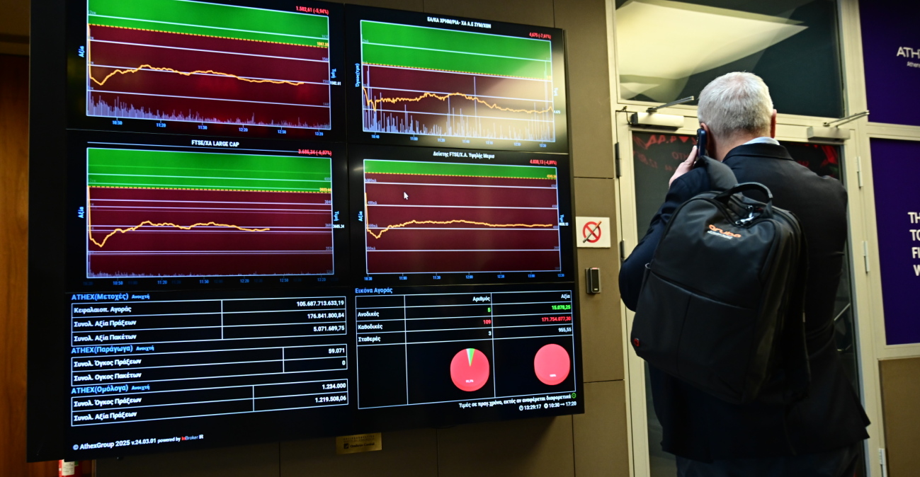 Χρηματιστήριο: Τρίτη σερί πτώση με τραπεζικό sell off, ποια blue chips έστησαν αναχώματα