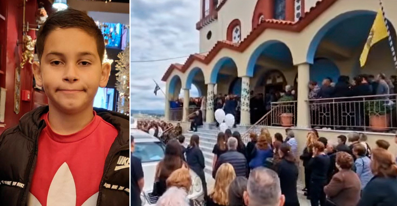 Πάνδημο πένθος στα Μακρίσια για τον 13χρονο Κωνσταντίνο που σκοτώθηκε με πατίνι - Ράγισαν καρδιές στην κηδεία