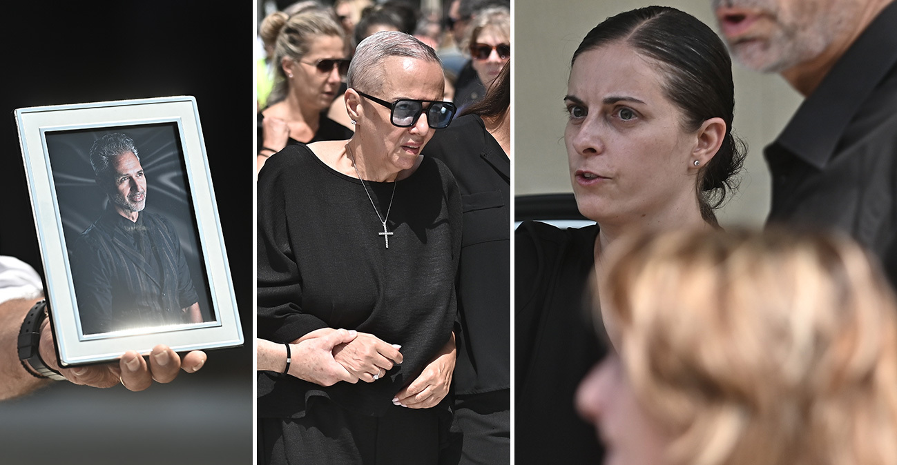 Συγκίνηση στο τελευταίο αντίο στον Δημήτρη Κόκοτα: «Ξέρω ότι θα μας προσέχει, τον ευχαριστώ για το παιδί μας» είπε η σύζυγός του στον επικήδειο