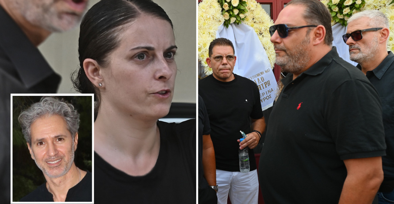 Συγκίνηση στο τελευταίο αντίο στον Δημήτρη Κόκοτα: «Ξέρω ότι θα μας προσέχει, τον ευχαριστώ για το παιδί μας» είπε η σύζυγός του στον επικήδειο