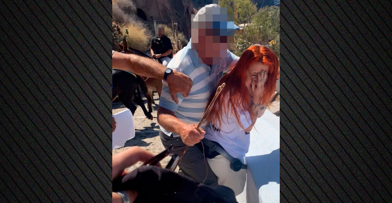 Αγωγιάτες επιτέθηκαν σε ακτιβίστριες στη Σαντορίνη που διαμαρτύρονταν για τη χρήση γαϊδουριών στη μεταφορά τουριστών, δείτε βίντεο
