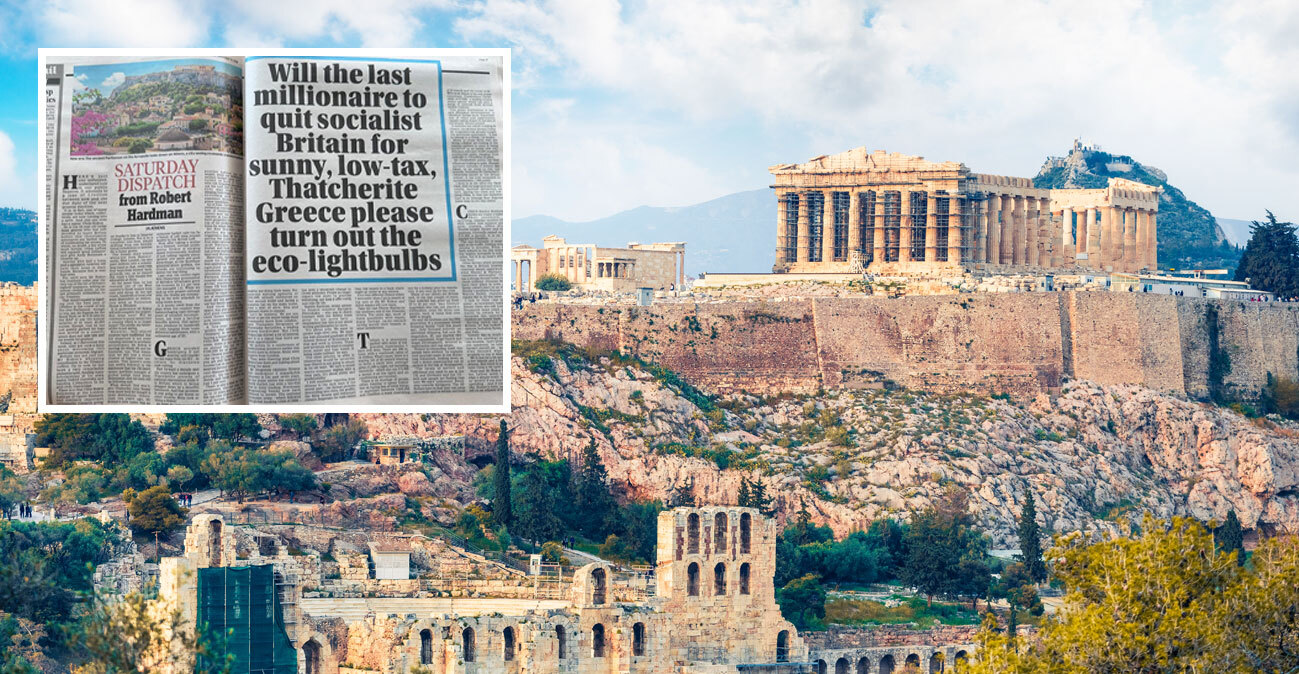 Ο τελευταίος εκατομμυριούχος που θα μετακομίσει στην Ελλάδα, να σβήσει τα φώτα: Σαρκαστικοί οι βρετανοί αρθρογράφοι, «η χώρα μας παρακμάζει»