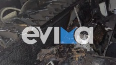 Φωτιά σε πρακτορείο ΟΠΑΠ στην Εύβοια - Καταστράφηκε ολοσχερώς, δείτε φωτογραφίες