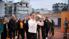 Πρώτο jumpball στα δύο πλήρως αναβαθμισμένα γήπεδα μπάσκετ στη Γκράβα