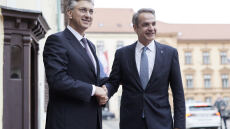 Συνάντηση Μητσοτάκη - Πλένκοβιτς στο Ζάγκρεμπ: Συζήτησαν διμερή και ευρωπαϊκά ζητήματα