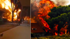 Οκτώ χρόνια μετά τη φονική πυρκαγιά στο Μάτι, το βίντεο που κόβει την ανάσα: Γύρισε να σώσει τη γάτα του και τον κύκλωσαν οι φλόγες
