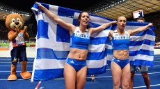 Στεφανίδη - Κυριακοπούλου: Η Ευρώπη υποκλίθηκε στα χρυσά κορίτσια - Δείτε τα άλματα που έγραψαν ιστορία