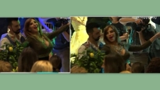 Το τσιφτετέλι της Βίκυς Χατζηβασιλείου στον γάμο της Μαρίας Μενούνος