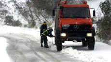 Προβλήματα στο ορεινό δίκτυο Αχαΐας και Ηλείας από τα χιόνια