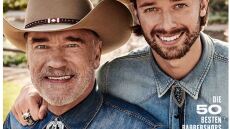 Σβαρτσενέργκερ και υιός μαζί στο εξώφυλλο του περιοδικού GQ