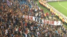 Πανό-πρόκληση στο γήπεδο της Τραπεζούντας για τη Μικρασιατική Καταστροφή