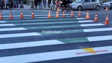 Θεσσαλονίκη: Γιορτινή... διάβαση για τους πεζούς σε κεντρικό δρόμο της πόλης