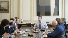 Συνάντηση Μητσοτάκη με εκπροσώπους ενεργειακών εταιρειών για τον EastMed