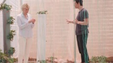 Ο Σάκης Ρουβάς κερνάει φράουλες από το μποστάνι του τη Σία Κοσιώνη