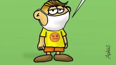 Σκίτσο του Αρκά για τη χρήση μάσκας: «Θέλω τη γιαγιά μου ζωντανή»