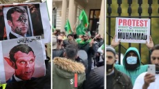 Βρετανία: Συγκέντρωση με συλλήψεις έξω από τη γαλλική πρεσβεία κατά του Μακρόν 