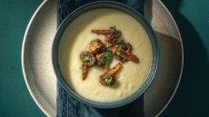 Βελουτέ κουνουπίδι με μανιτάρια τηγανιά