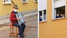 Δεν τα κατάφερε η Ιταλίδα που ο άντρας της έπαιζε μουσική κάτω από το παράθυρό της στο νοσοκομείο