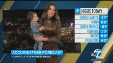 Λος Άντζελες: Μωράκι «εισβάλλει» σε δελτίο καιρού σε... live μετάδοση