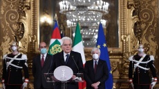 Ιταλία: 'Εκκληση Ματαρέλα για κυβέρνηση «υψηλών προδιαγραφών» - Βλέπει αύριο Ντράγκι