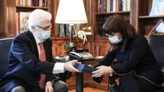 Σακελλαροπούλου: Συναντήθηκε με τον δήμαρχο Ιωαννίνων, Μωυσή Ελισάφ