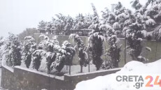 Κρήτη: Άνοιξη με χιόνια – Δείτε φωτογραφίες