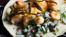 Tάκο με γαρίδα, απάκι και κρίταμο