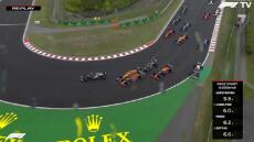 Φοβερή καραμπόλα στο Γκραν Πρι Ουγγαρίας: Πέρες, Στρολ, Λεκλέρκ και Μπότας εκτός στην πρώτη στροφή - Δείτε βίντεο