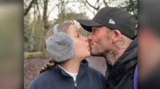 O Ντέιβιντ Μπέκαμ ξαναφίλησε την κόρη του στο στόμα και προκάλεσε αντιδράσεις - «Είναι μεγάλο παιδί πια!»