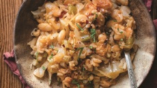 Λαχανόρυζο με φασόλια