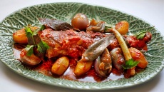 Mπακαλιάρος μπουρδέτο από την Κέρκυρα