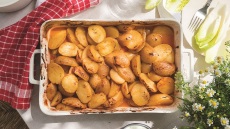 Baby πατάτες με μουστάρδα στον φούρνο