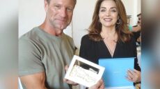 Άντζελα Γκερέκου: Στα γυρίσματα του «Bricklayer» με τον Άαρον Έκχαρτ