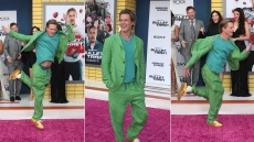 O Μπραντ Πιτ... «πετούσε» από τη χαρά του στην πρεμιέρα του «Bullet Train»