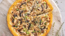 Κις λορέν χωρίς γλουτένη με μανιτάρια και πράσο