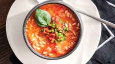Ντοματόσουπα με ρύζι