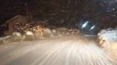 Κακοκαιρία «Μπάρμπαρα»: Έκλεισε η επαρχιακή οδός Πούντας - Καλαβρύτων